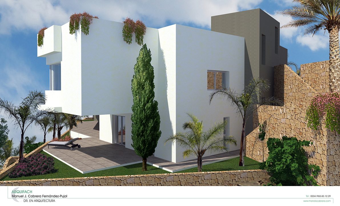 Arquifach: Architectural Studio in Alicante. Arquifach: Architectural studio Alicante. Villa Gades