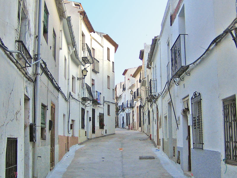 Calles de BENISSA, ALICANTE. Artículo sobre arquitectura Benissa.