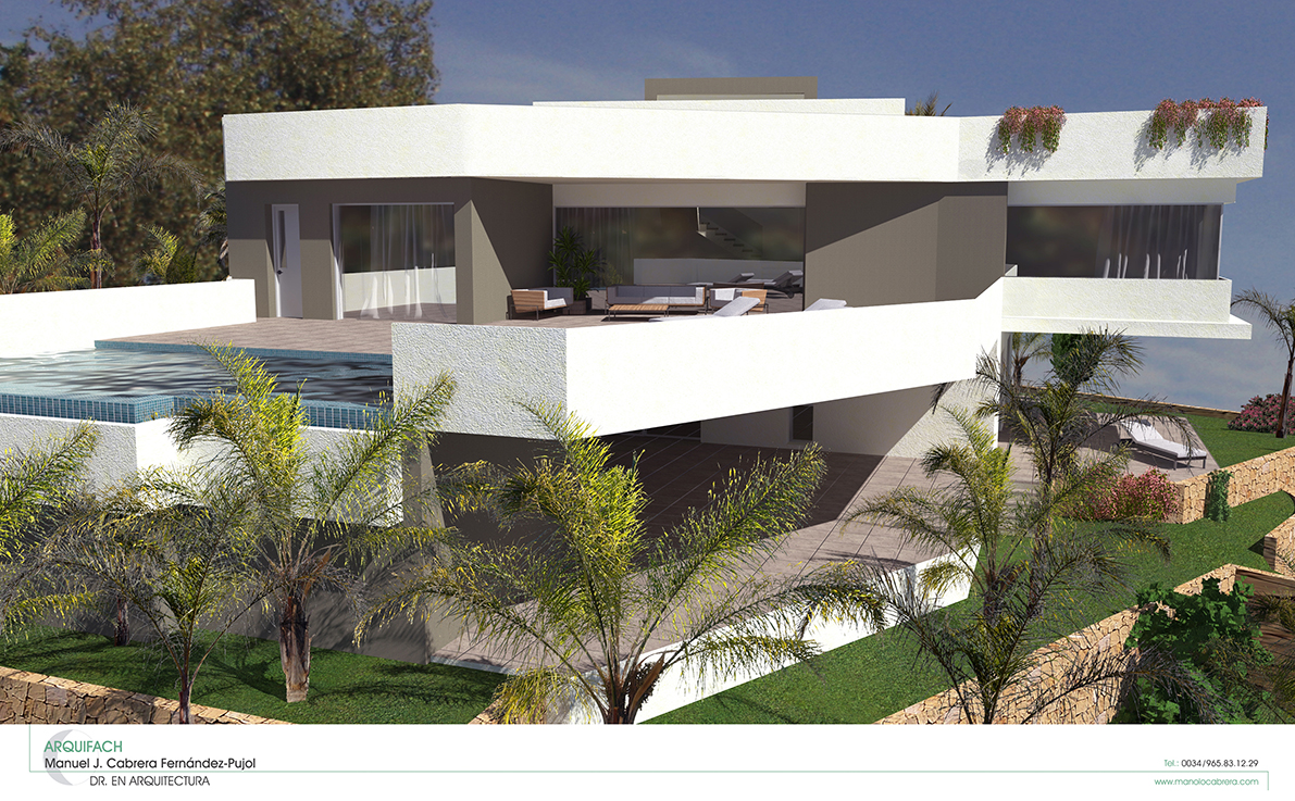 Arquitectos Arquifach. Estudo de Arquitectura Alicante: Villa Gades